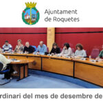 Ple Ordinari de l’Ajuntament de Roquetes del mes de desembre de 2022