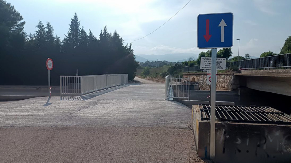 Reobert el pas pel nou Pont de Valls al camí del Mig
