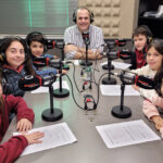 La Biblio Ràdio amb alumnes del curs 5è A de l’escola Mestre Marcel·lí Domingo
