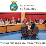 Ple Ordinari de l’Ajuntament de Roquetes del mes de desembre de 2023