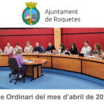 Ple Ordinari de l’Ajuntament de Roquetes del mes d’abril de 2024