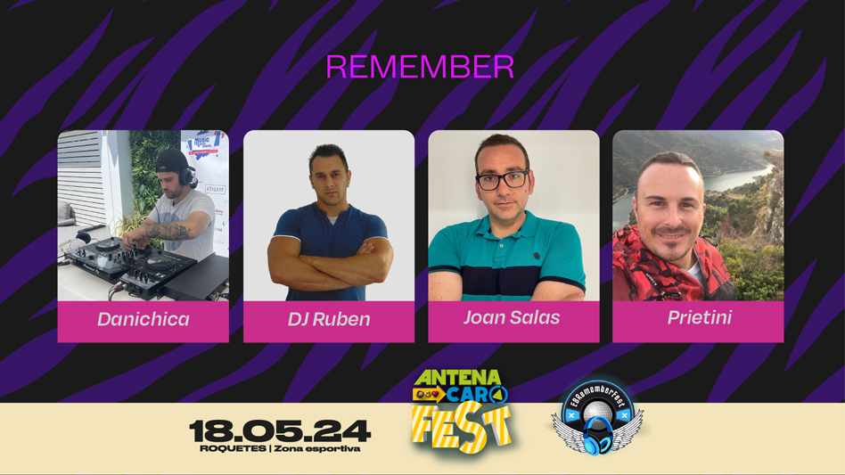 Antena Caro FEST – Sessions REMEMBER dels DJ’s participants al concurs de DJ’s Ebrememberfest