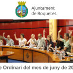 Ple Ordinari de l’Ajuntament de Roquetes del mes de juny de 2024