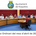 Ple Ordinari de l’Ajuntament de Roquetes del mes d’abril de 2025
