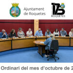 Ple Ordinari de l’Ajuntament de Roquetes del mes d’octubre de 2025