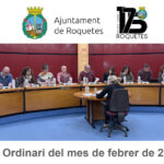 Ple Ordinari de l’Ajuntament de Roquetes del mes de febrer de 2026
